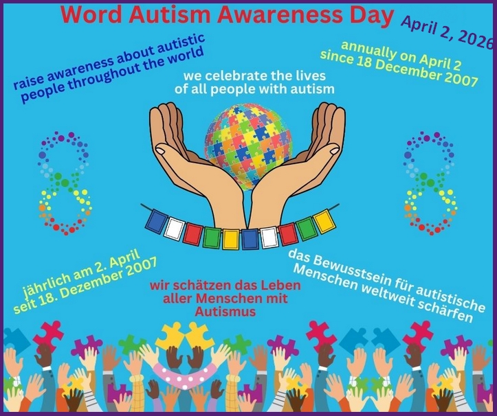 Autismus Awarenes Day 2. April 2026