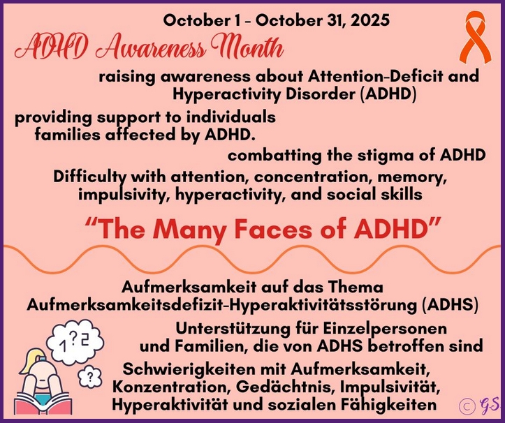 ADHS Awareness Month Oktober 2025