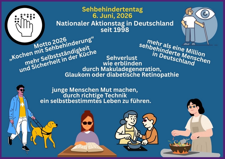 Sehbehindertentag, 6. Juni, 2026