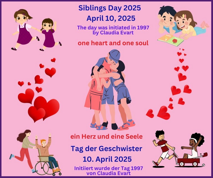 Weltgeschwistertag 10. April 2026