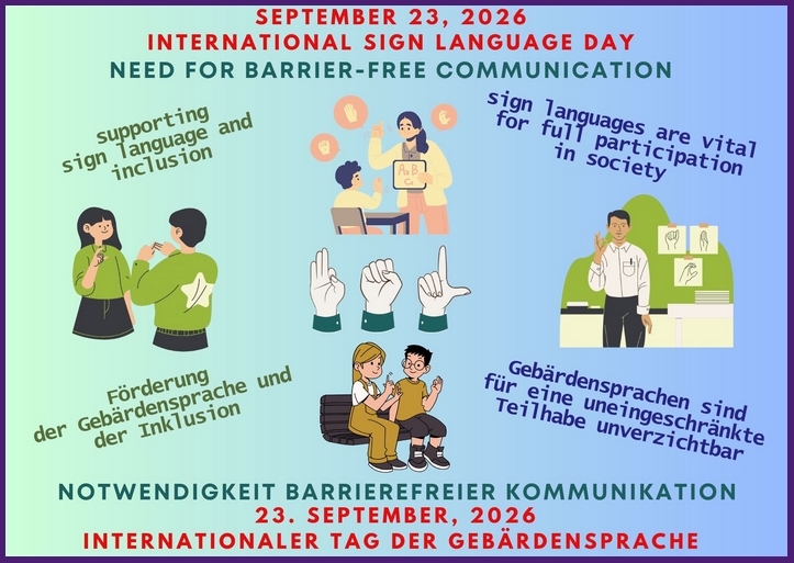 Gebärdensprache 23 September 2026