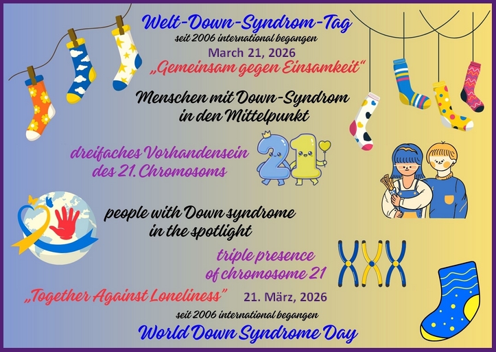 Welt-Tag-Down Syndrom 21. März 2026