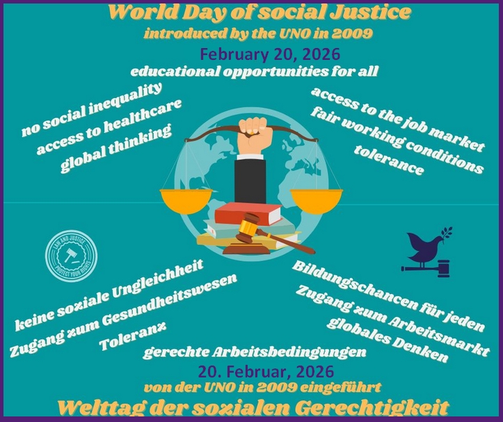 Internationaler Tag der sozialen Gerechtigkeit am 20. Februar 2026