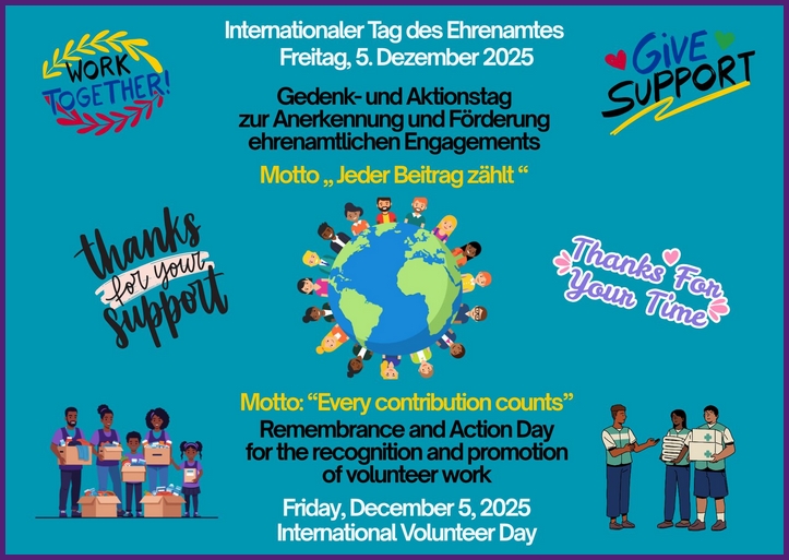 Internationaler Tag des Ehrenamts am 5. Dezember 2025