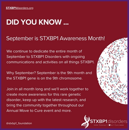 STXBP1 Awareness Month September 2025